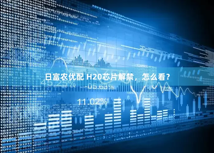日富农优配 H20芯片解禁，怎么看？
