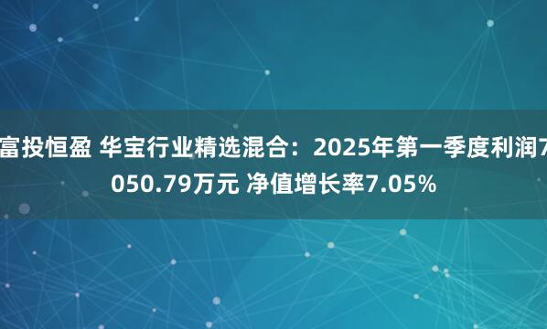 富投恒盈 华宝行业精选混合：2025年第一季度利润7050.79万元 净值增长率7.05%