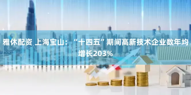 雅休配资 上海宝山：“十四五”期间高新技术企业数年均增长203%